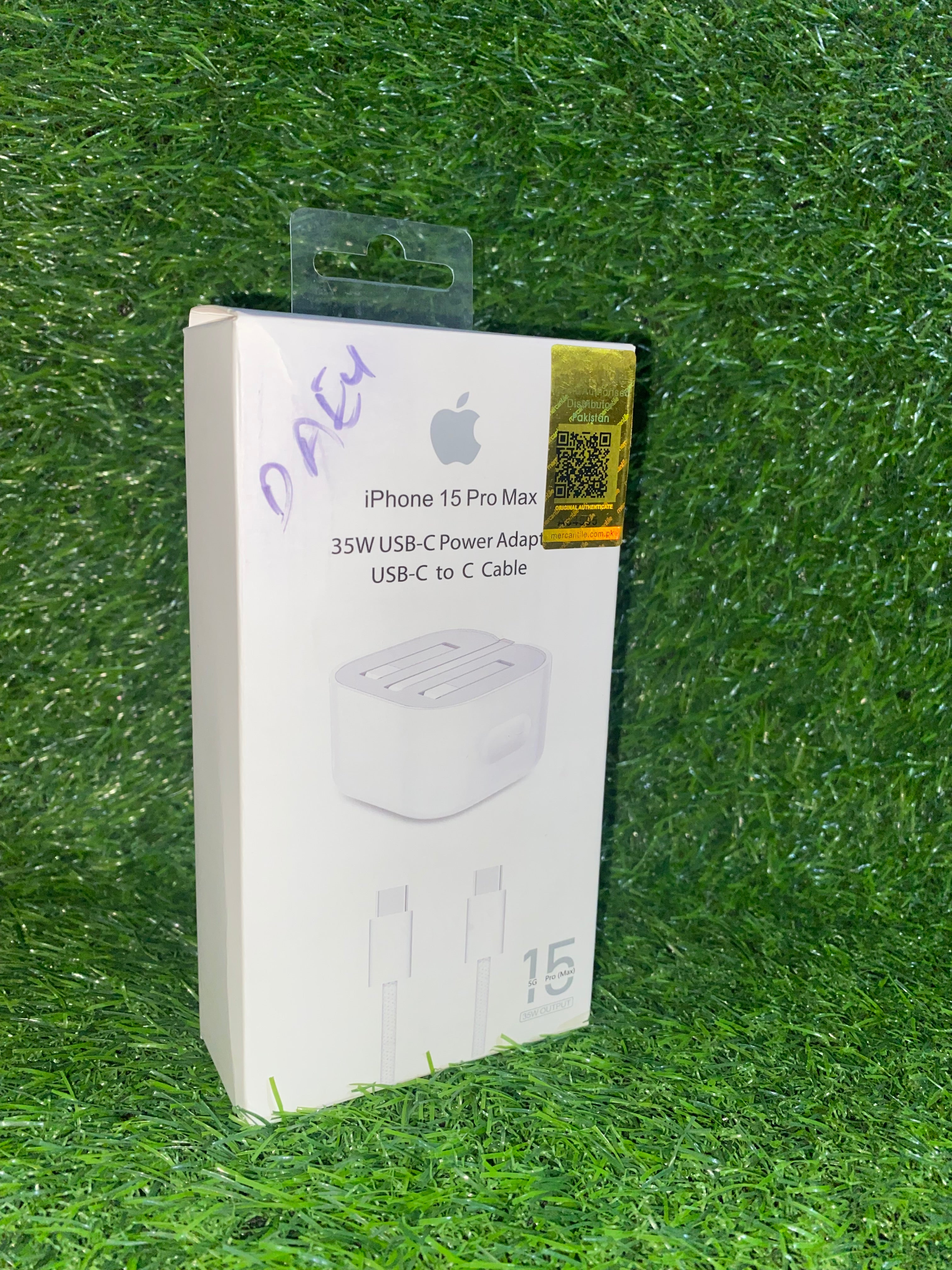 ⚡ iPhone 15 Pro Max – 35W Fast Charger with USB-C to USB-C Cable (Original Quality)