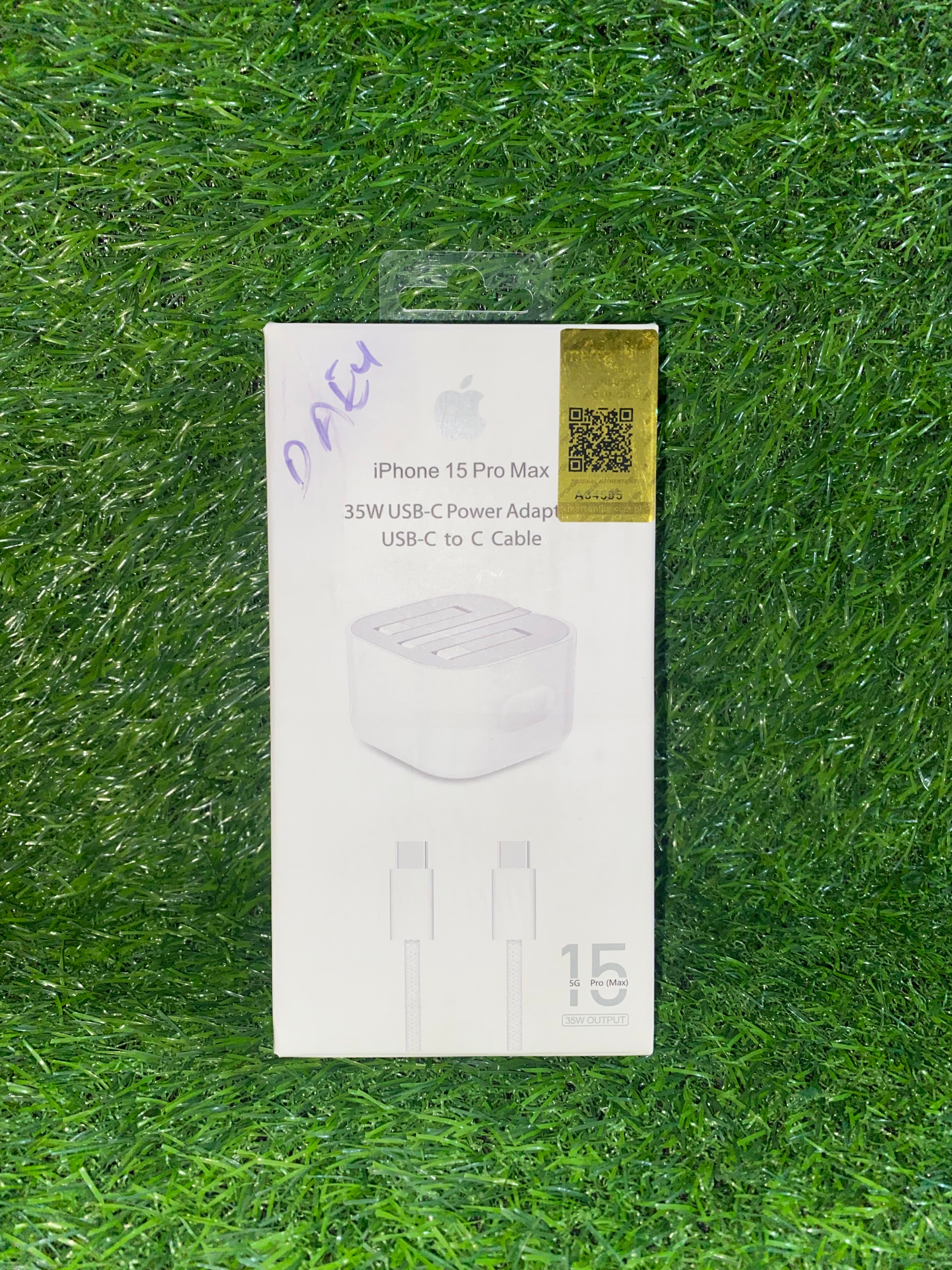 ⚡ iPhone 15 Pro Max – 35W Fast Charger with USB-C to USB-C Cable (Original Quality)