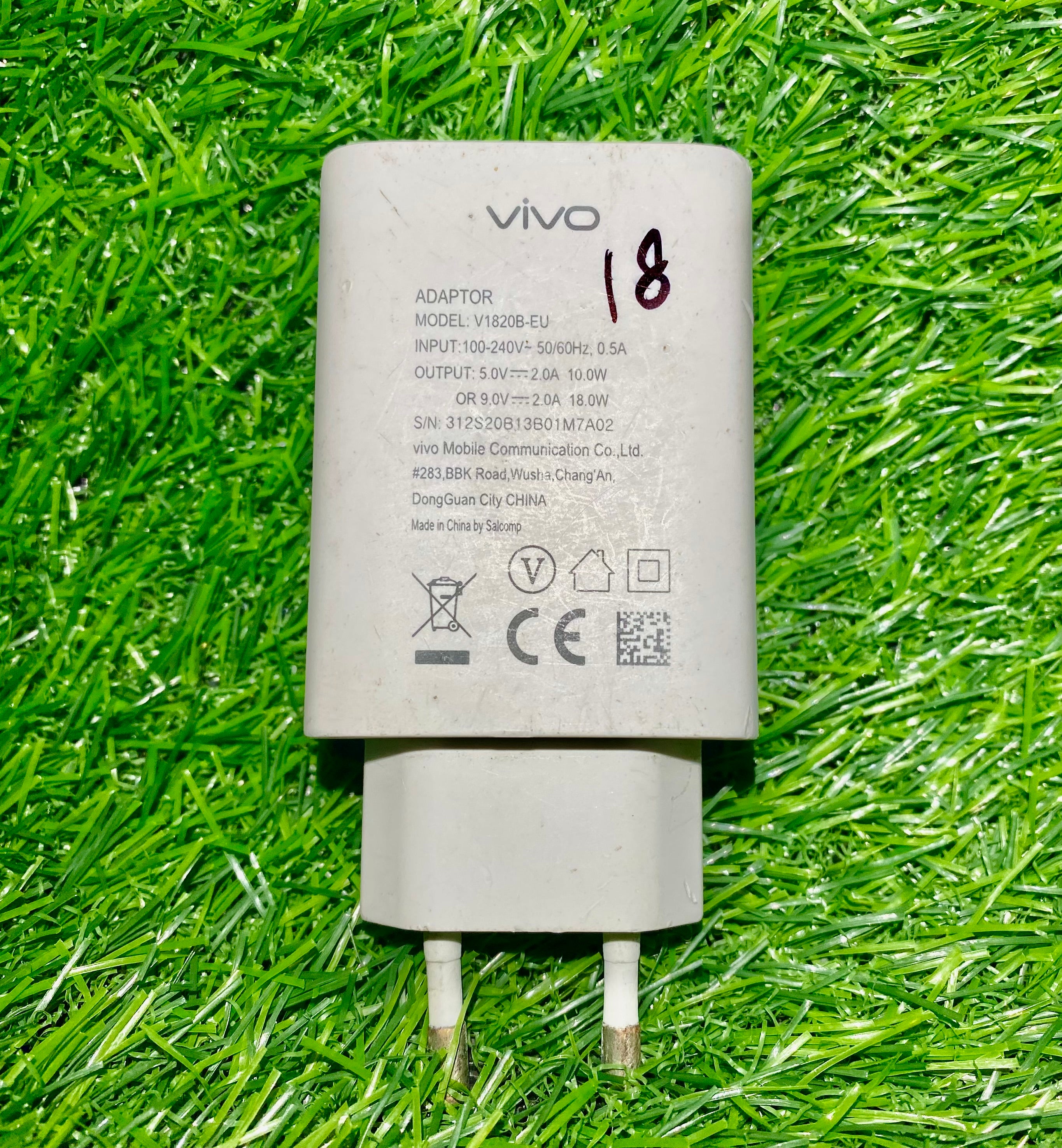 Vivo 18W Dual-Engine Fast Charger | Original Adapter with USB Cable
