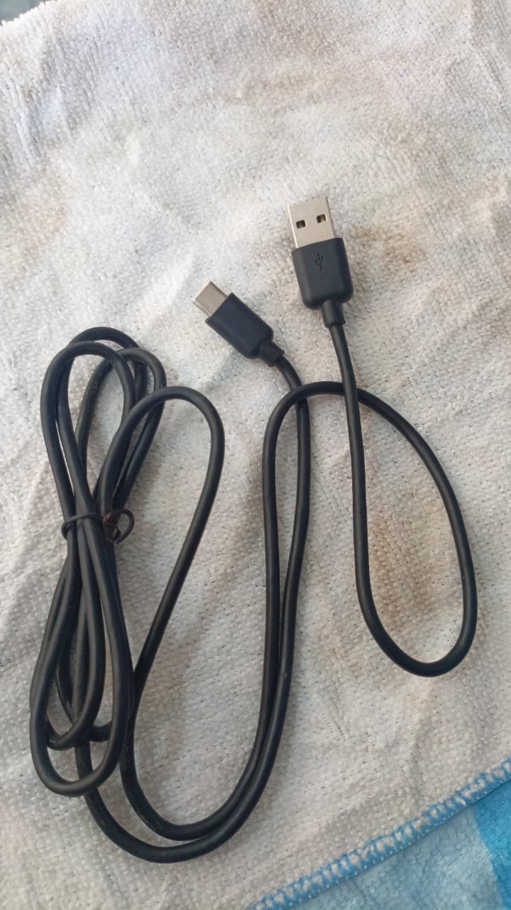 Wali Collection Copper Core Type-C Fast Charging Cable – 1 Meter (Black)