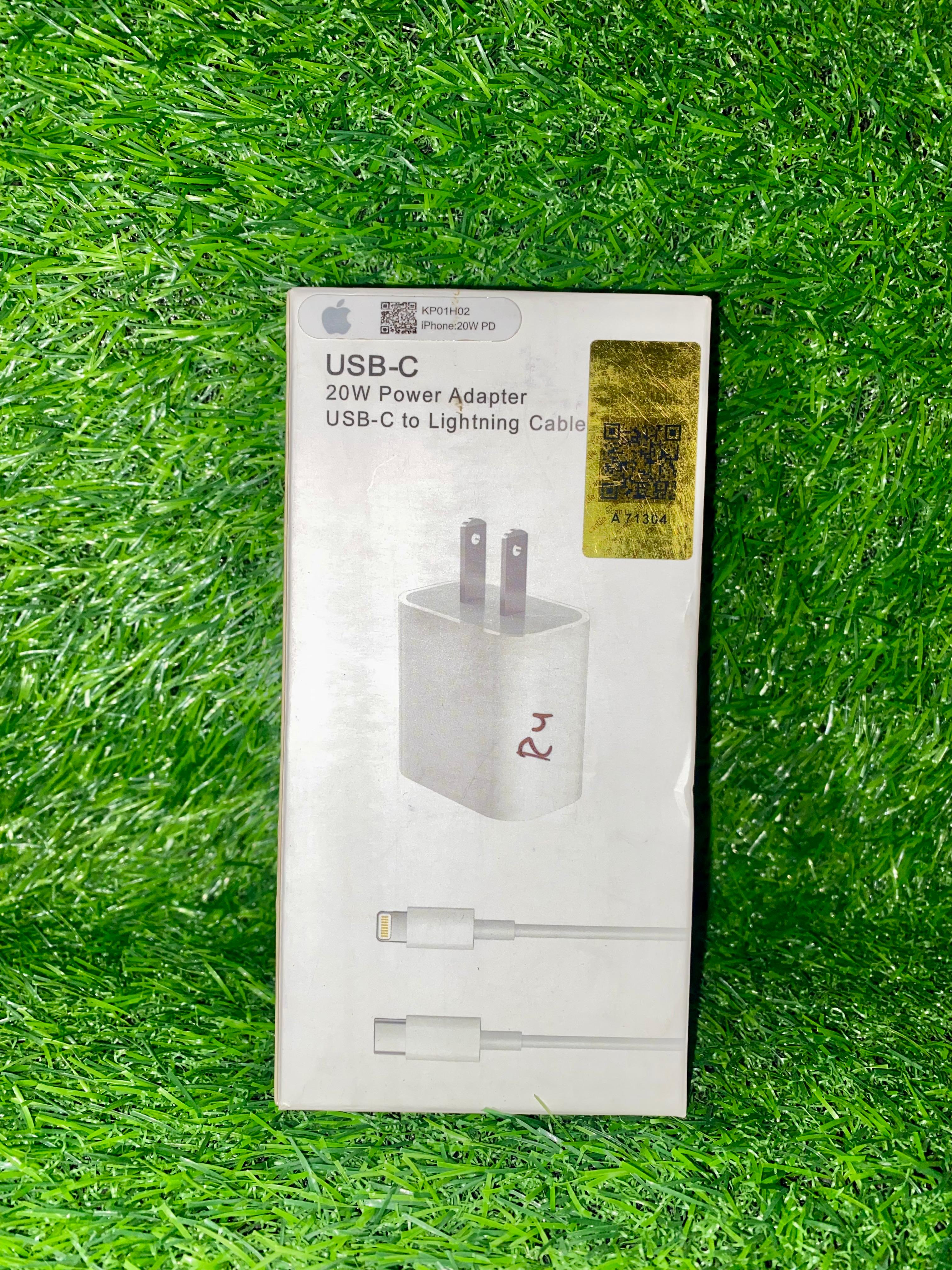 20W USB-C Power Adapter with USB-C to Lightning Cable – Fast Charging Set Description