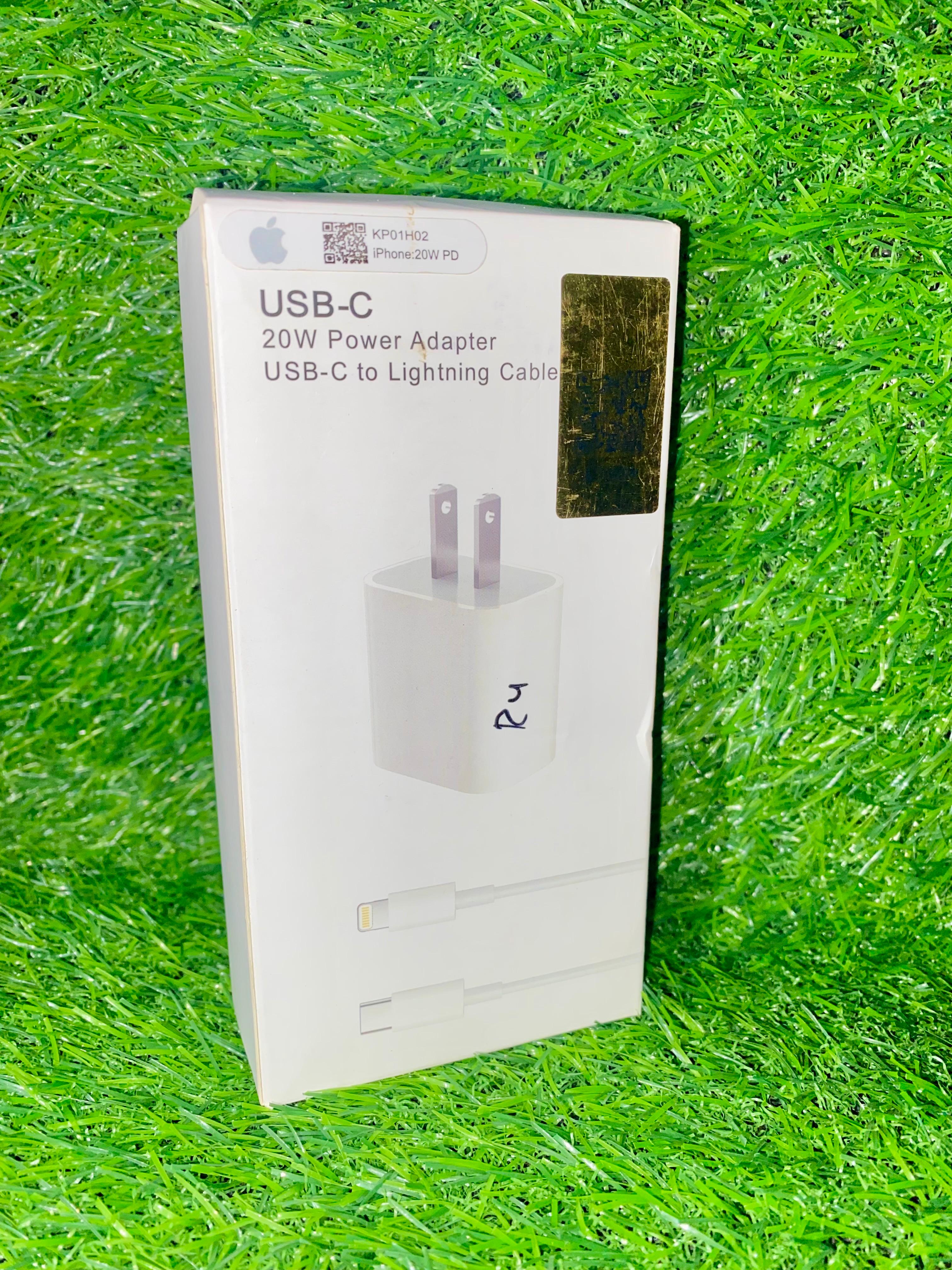20W USB-C Power Adapter with USB-C to Lightning Cable – Fast Charging Set Description