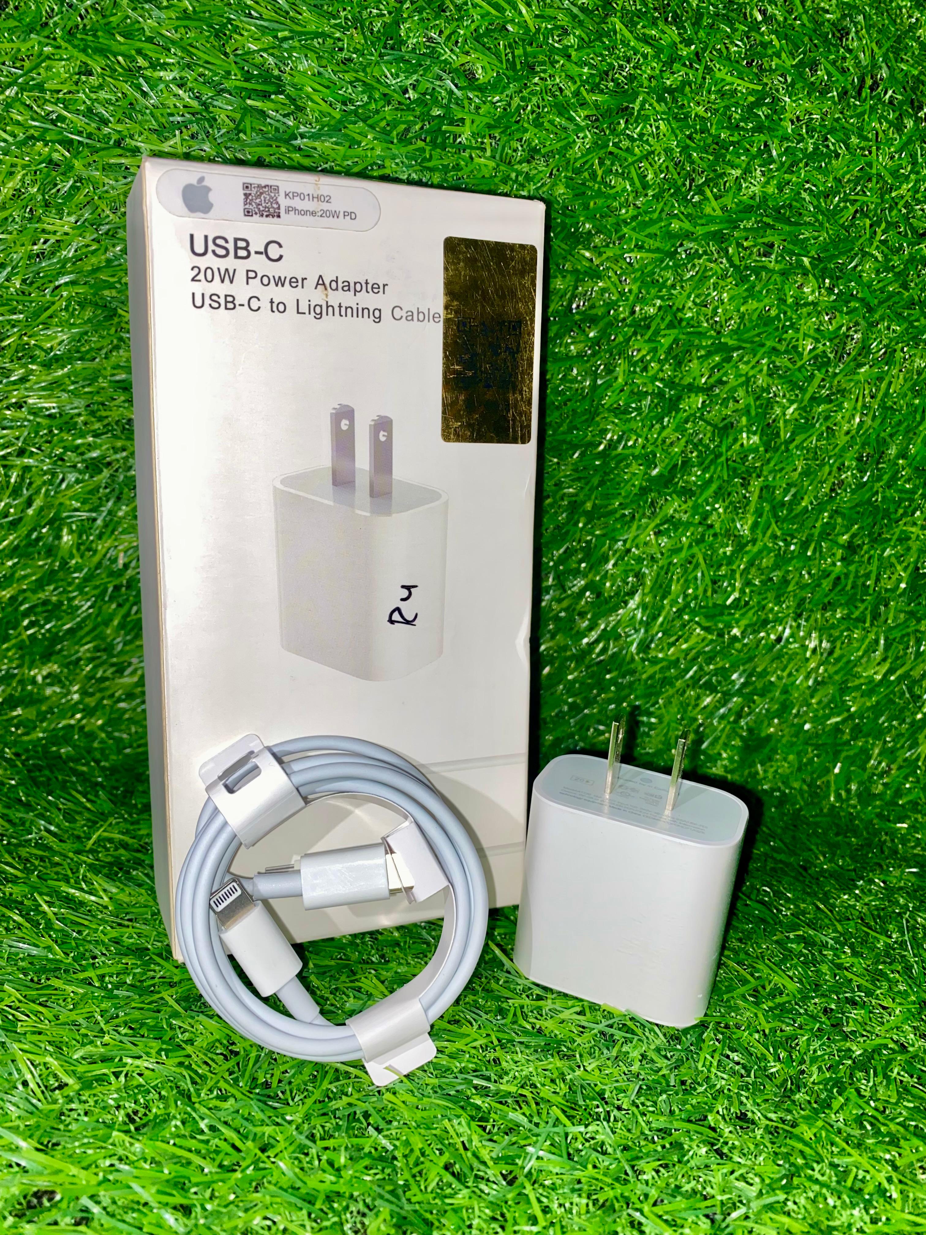 20W USB-C Power Adapter with USB-C to Lightning Cable – Fast Charging Set Description