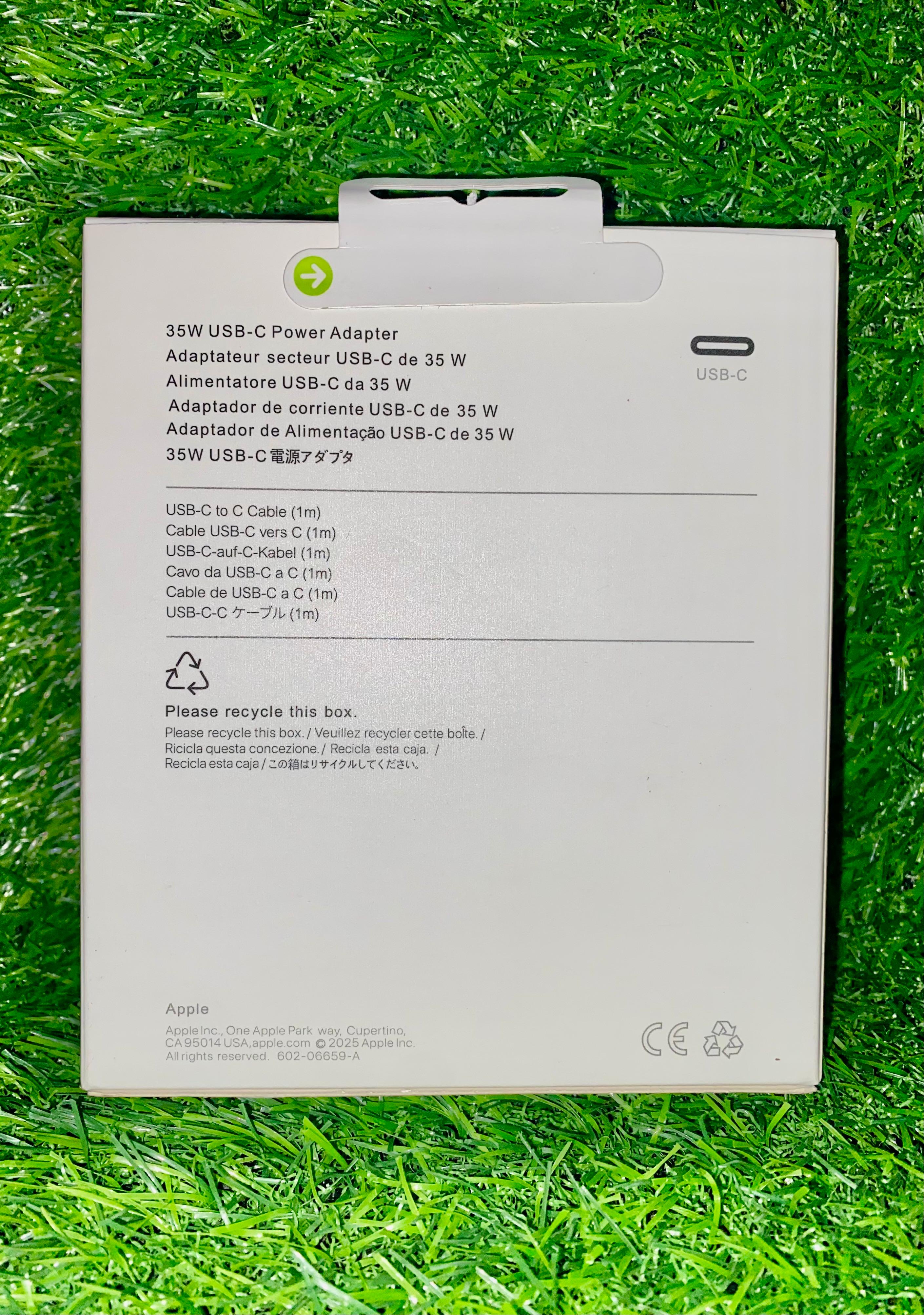 iPhone 16 Pro Max 35W USB-C Power Adapter with USB-C to USB-C Cable