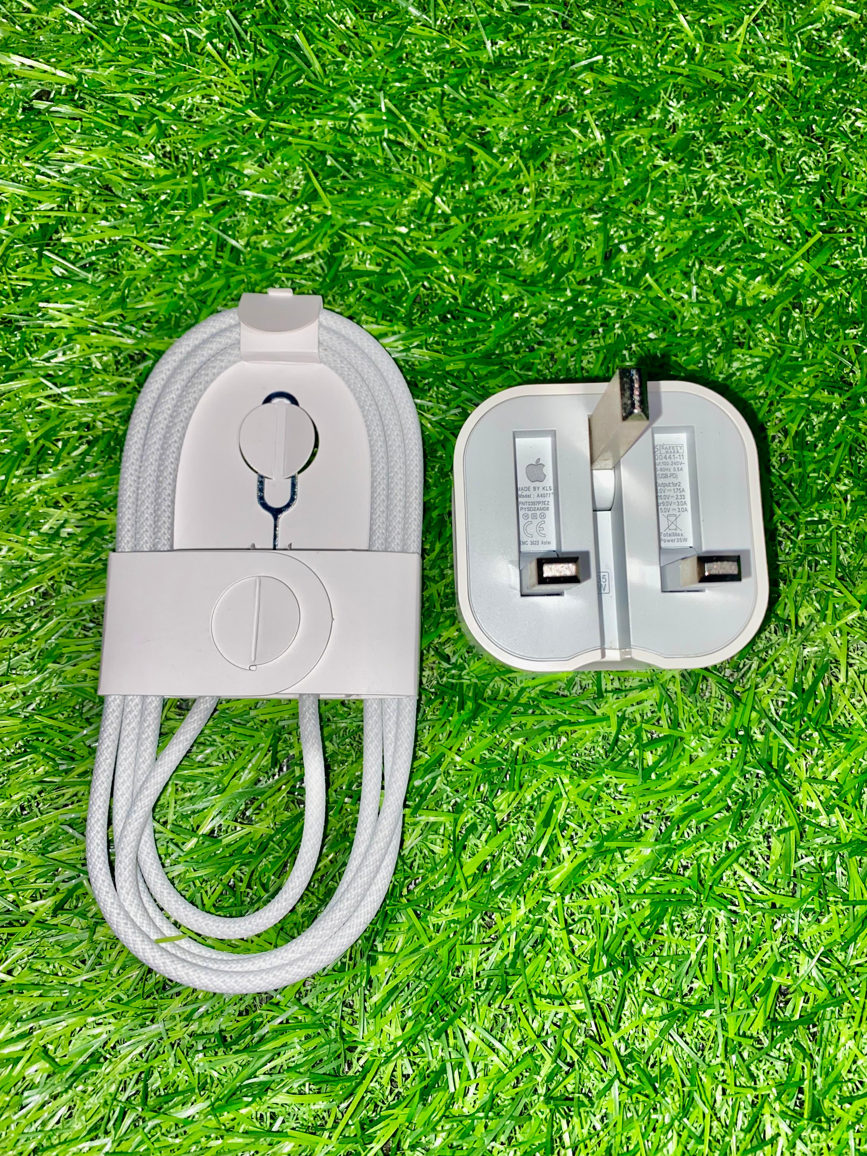 iPhone 16 Pro Max 35W USB-C Power Adapter with USB-C to USB-C Cable