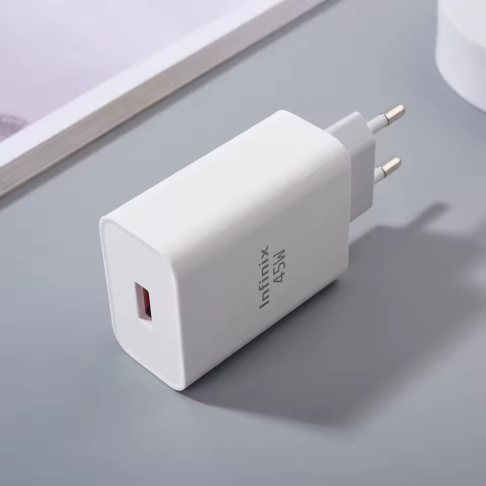 Infinix 45W Power Adapter – Quick Charge, Genuine Product